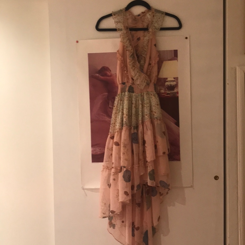 Free People Ruffled Flowy Dress